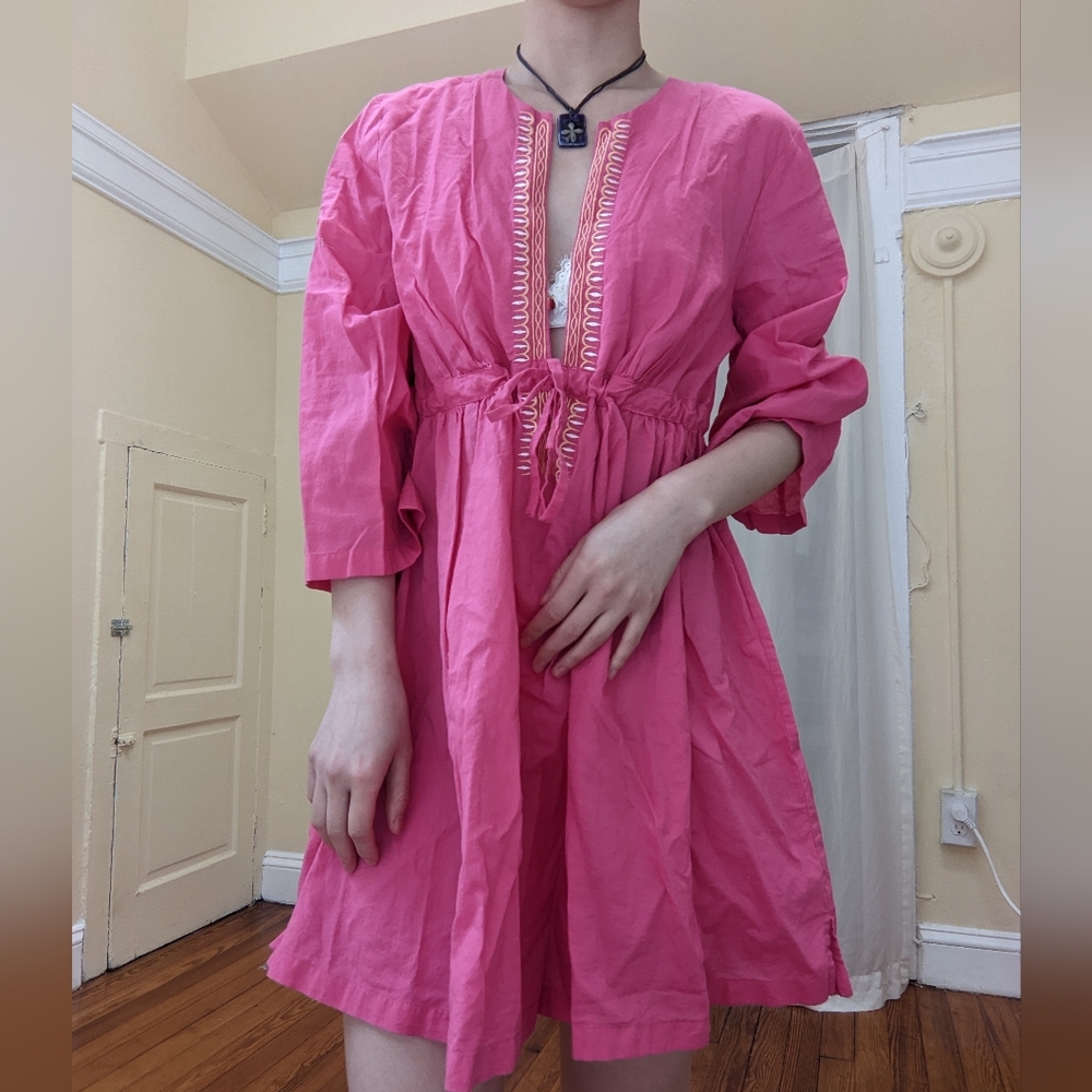 Talbots Pink Shirt Dress